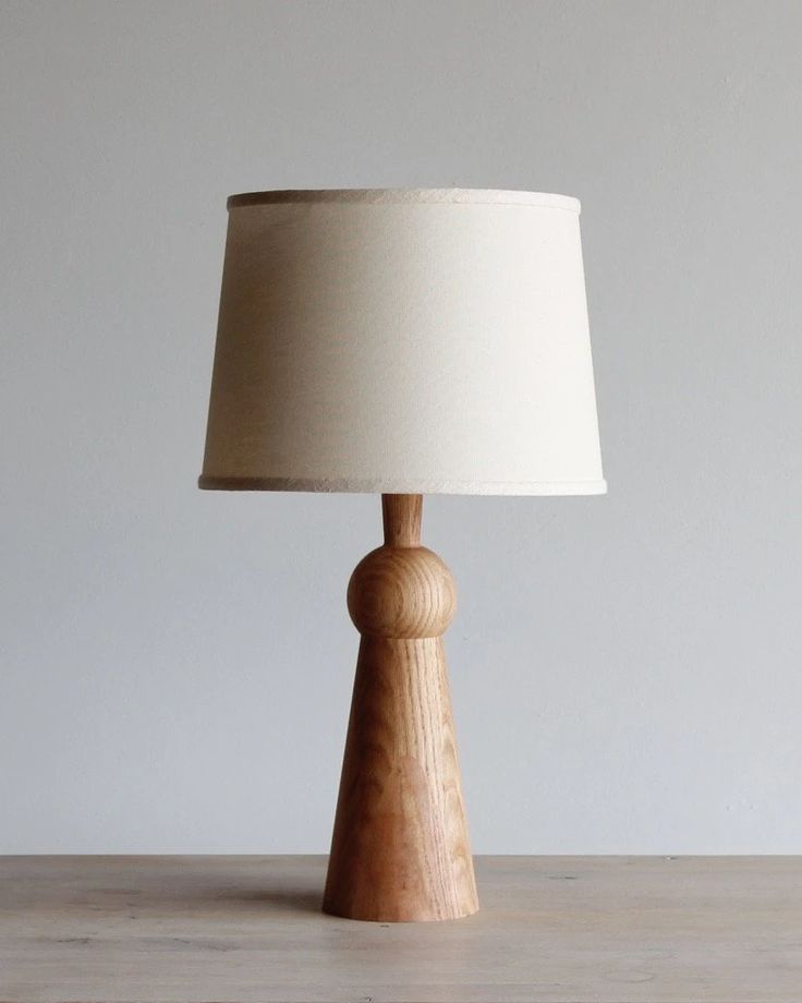 Bella Skirt Wooden Table Lamp