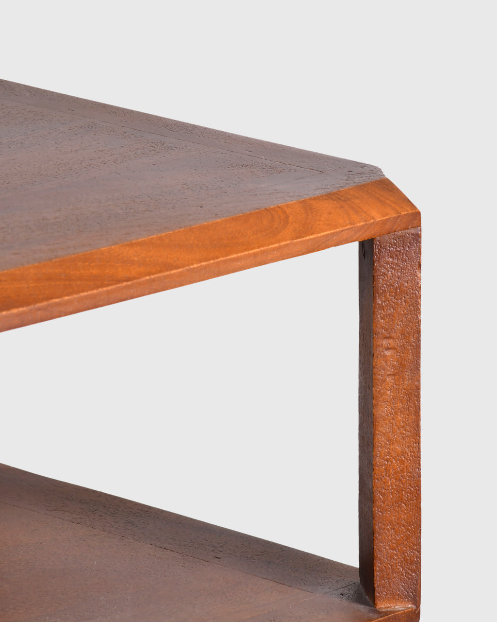 Solid Wood Multi-Tier Open Shelf Rack