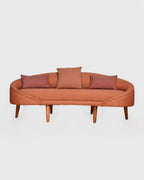Terracotta Mid-Century Sofa