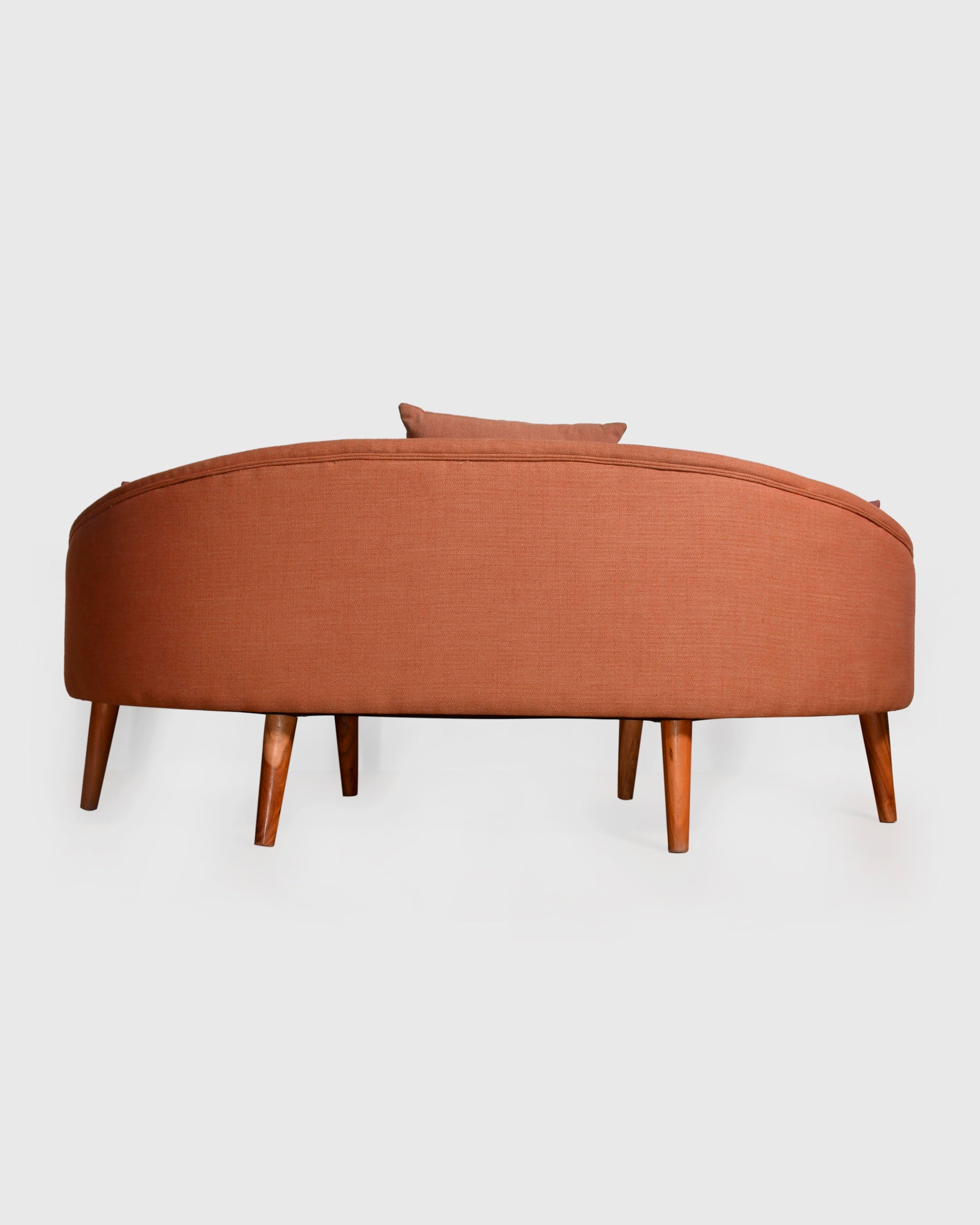 Terracotta Mid-Century Sofa