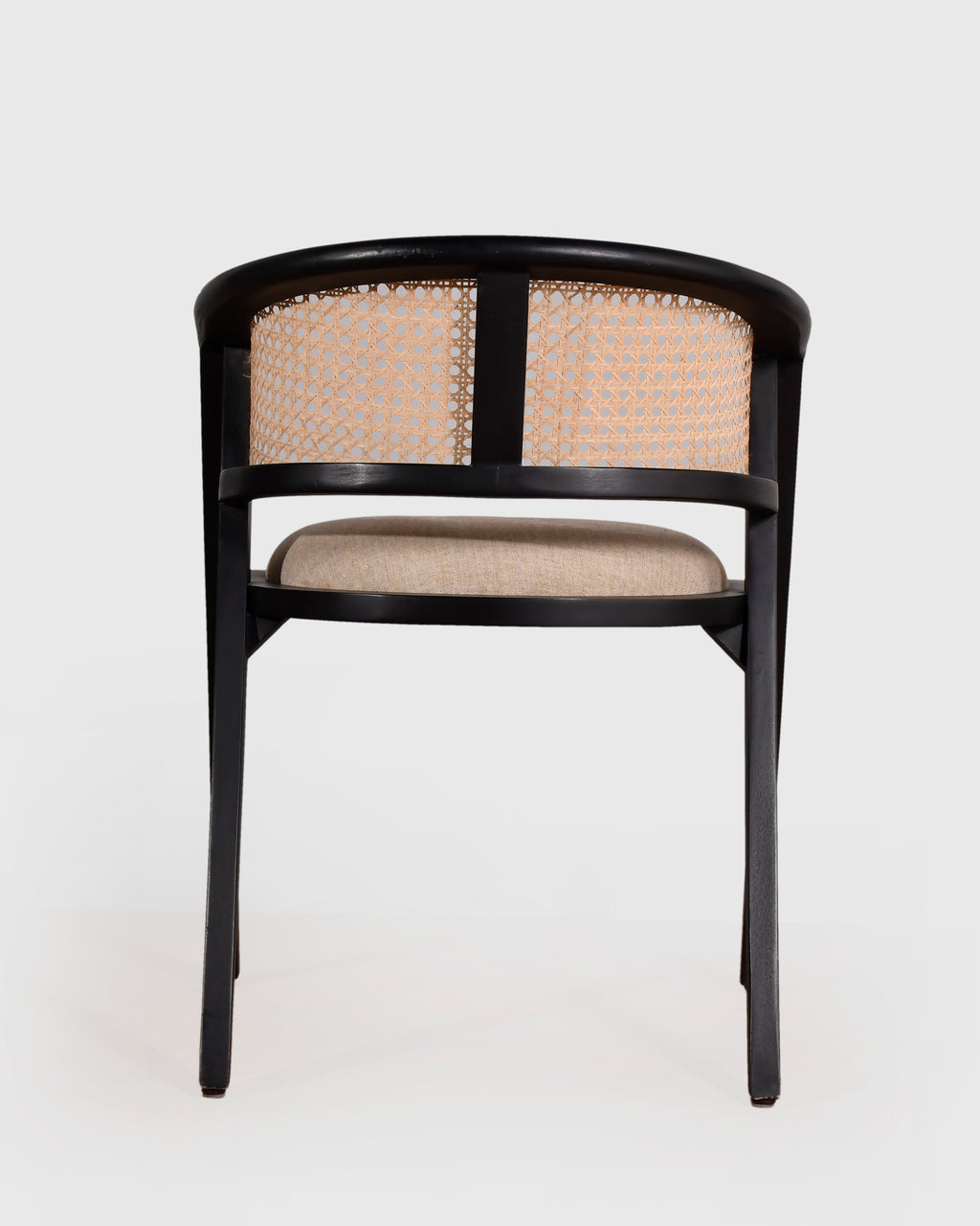 Modern Cane-Back Accent Chair