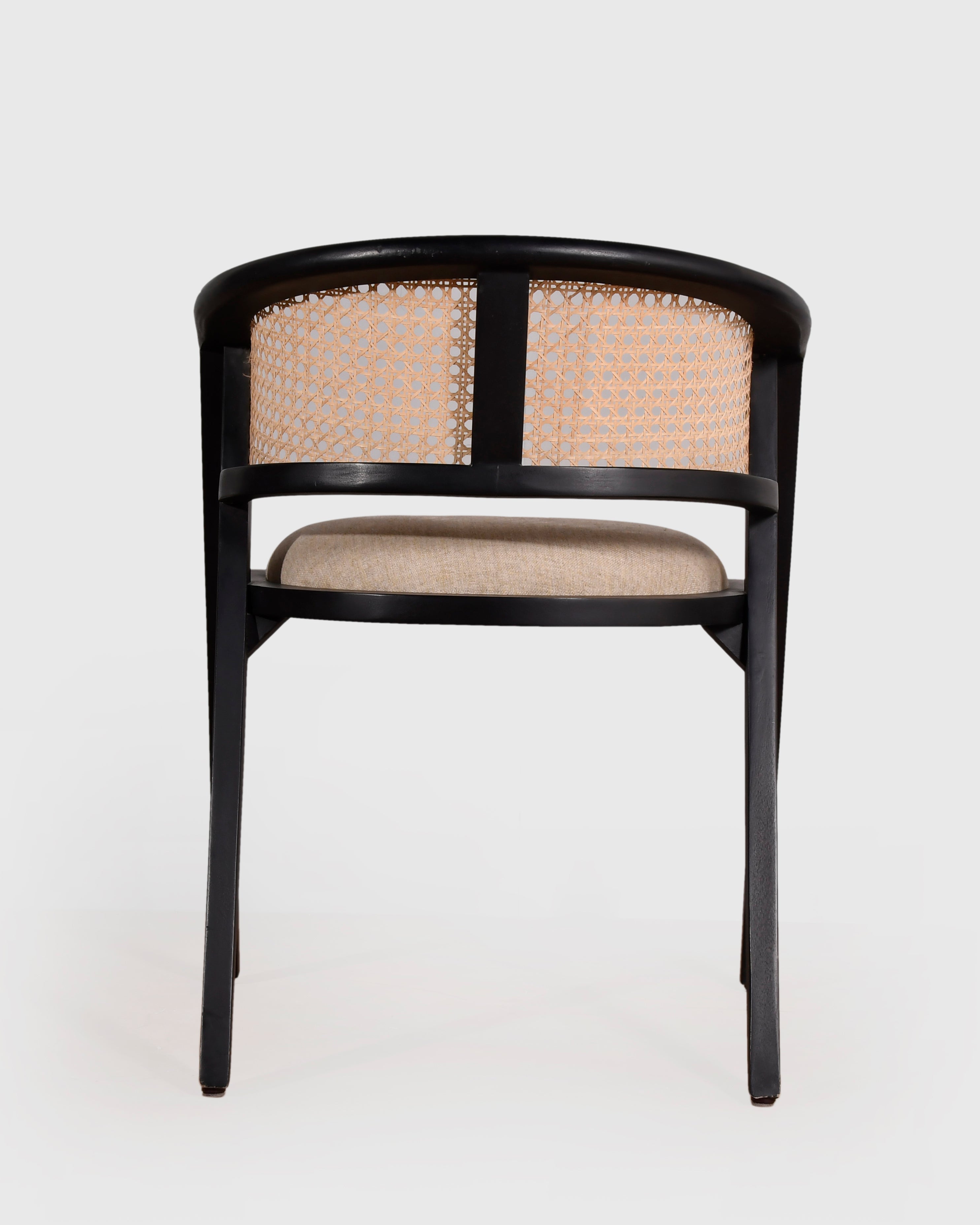 Modern Cane-Back Accent Chair