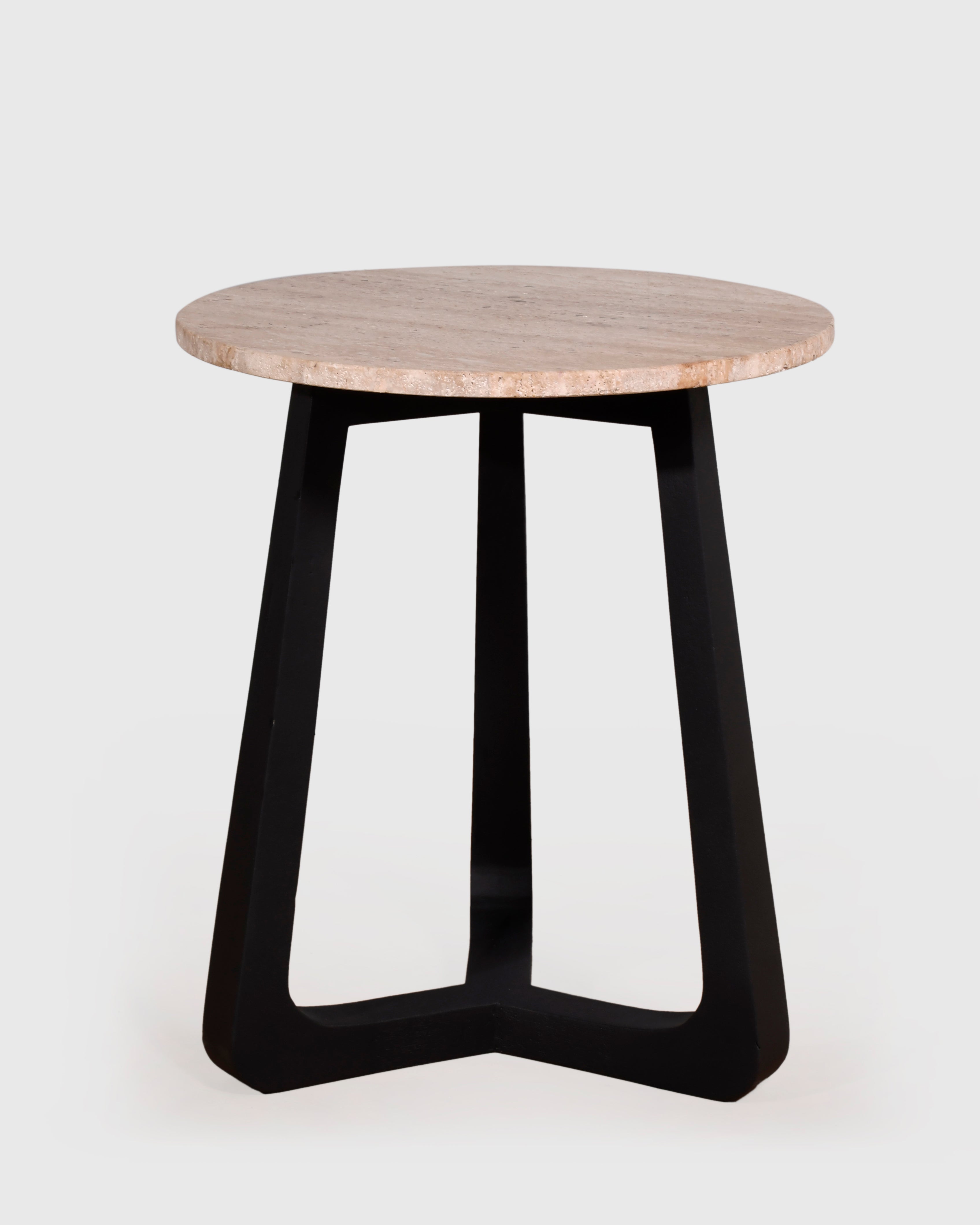 Noir Stone Side Table