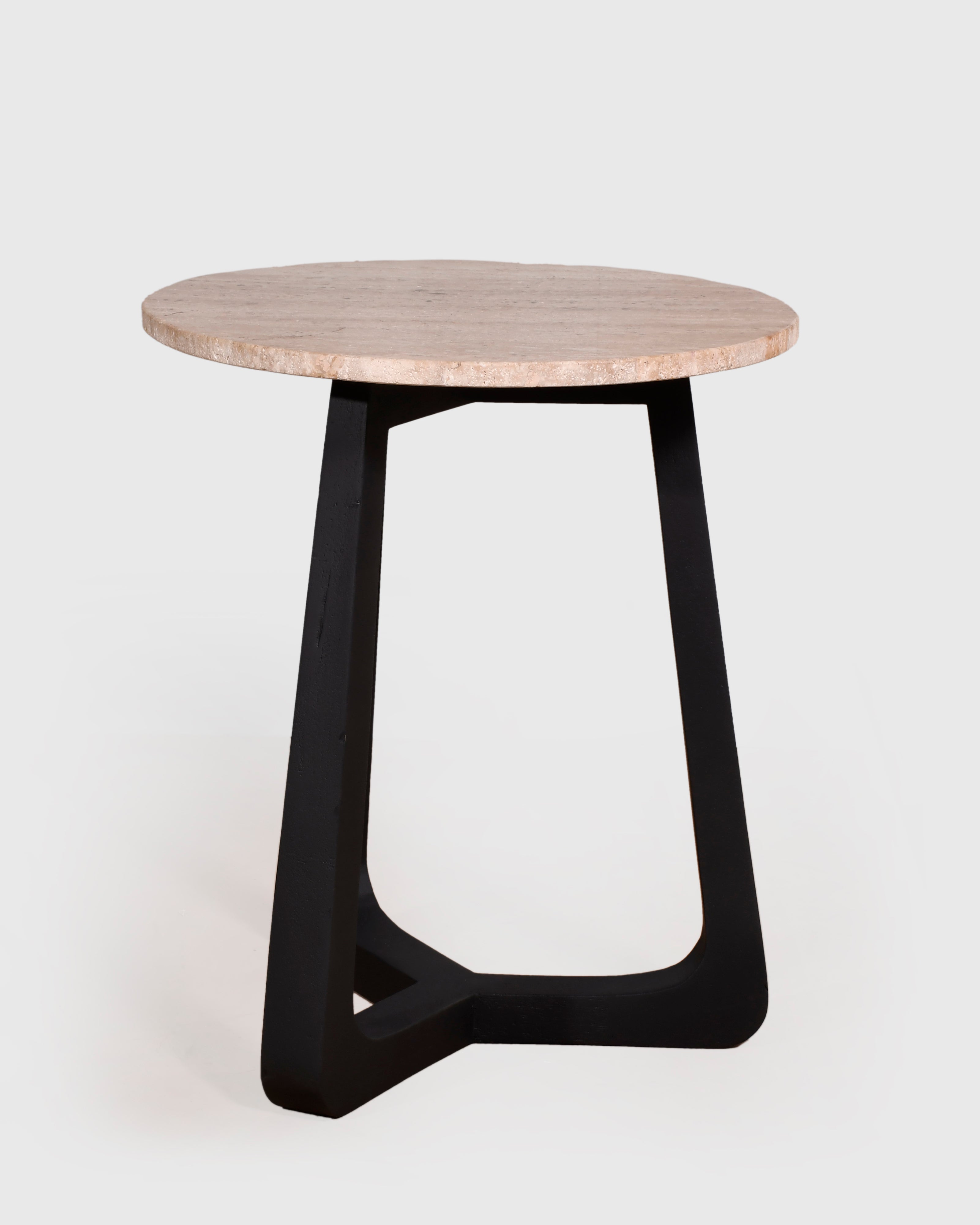 Noir Stone Side Table