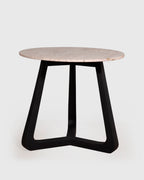 Trilo Stone-Top Side Table