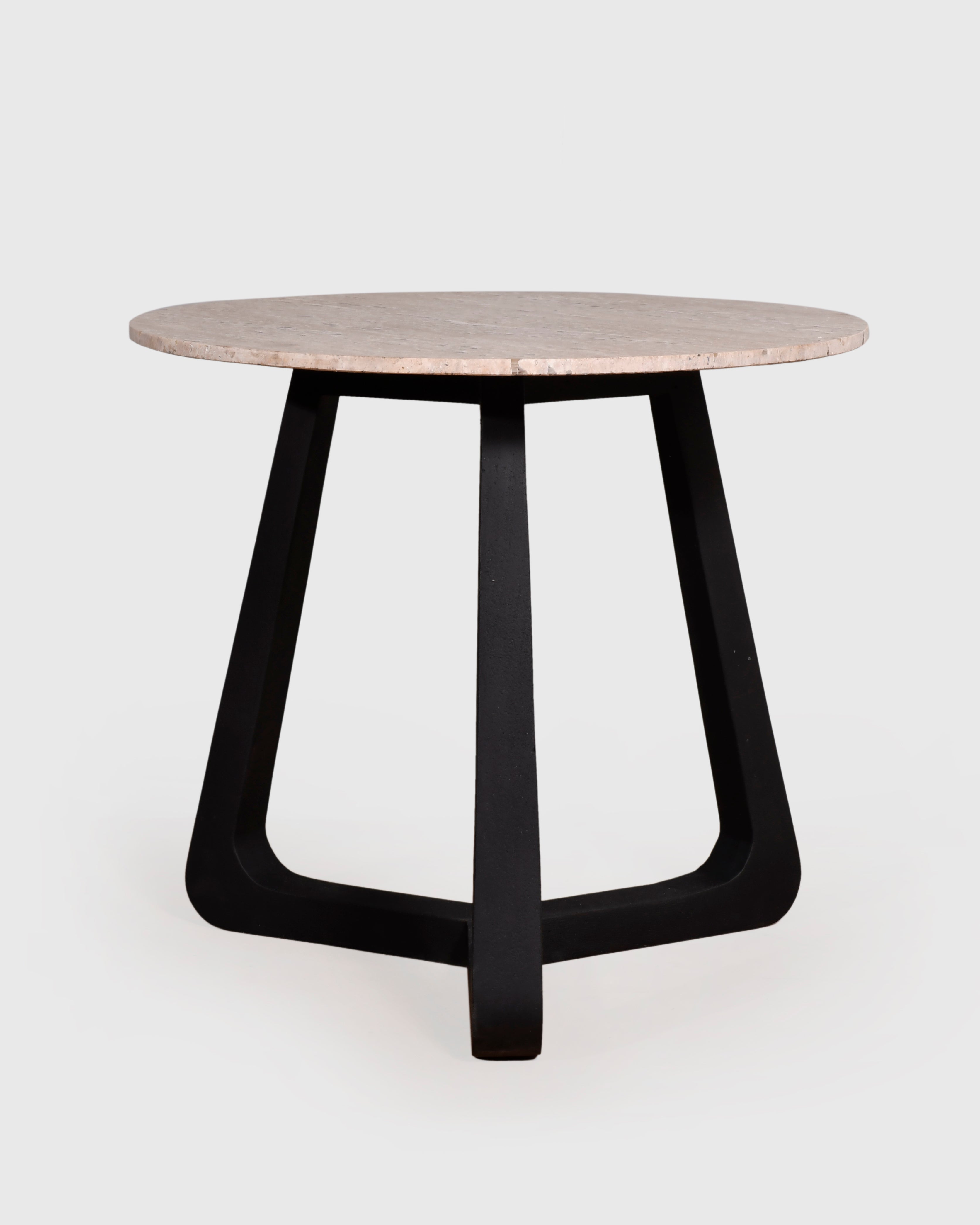 Trilo Stone-Top Side Table