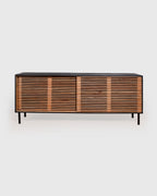 Modern Slatted Wood Sideboard