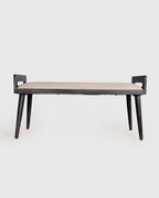 Contemporary Wooden Upholstered Bench