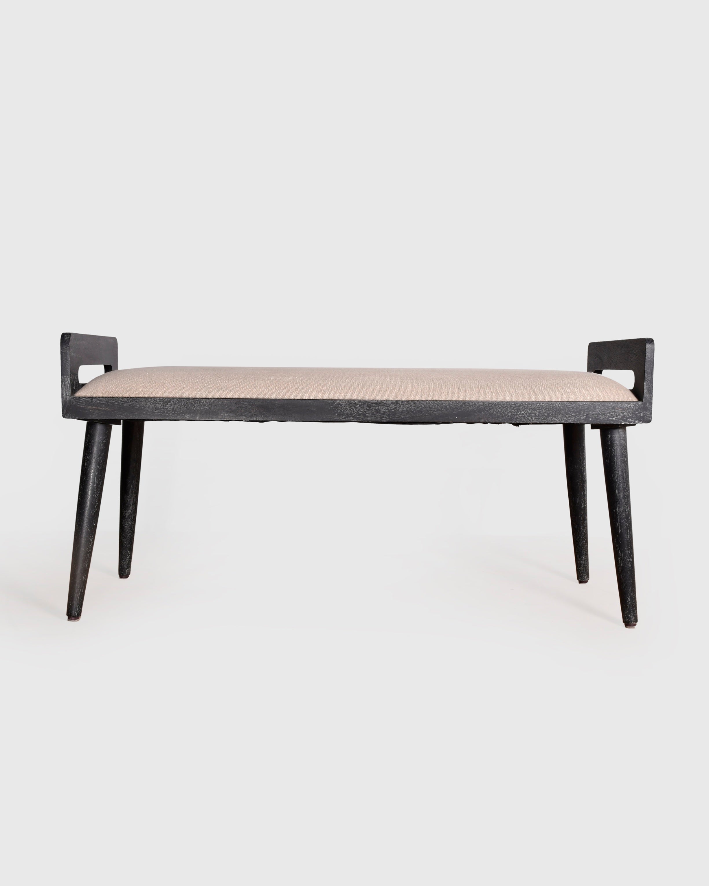 Contemporary Wooden Upholstered Bench