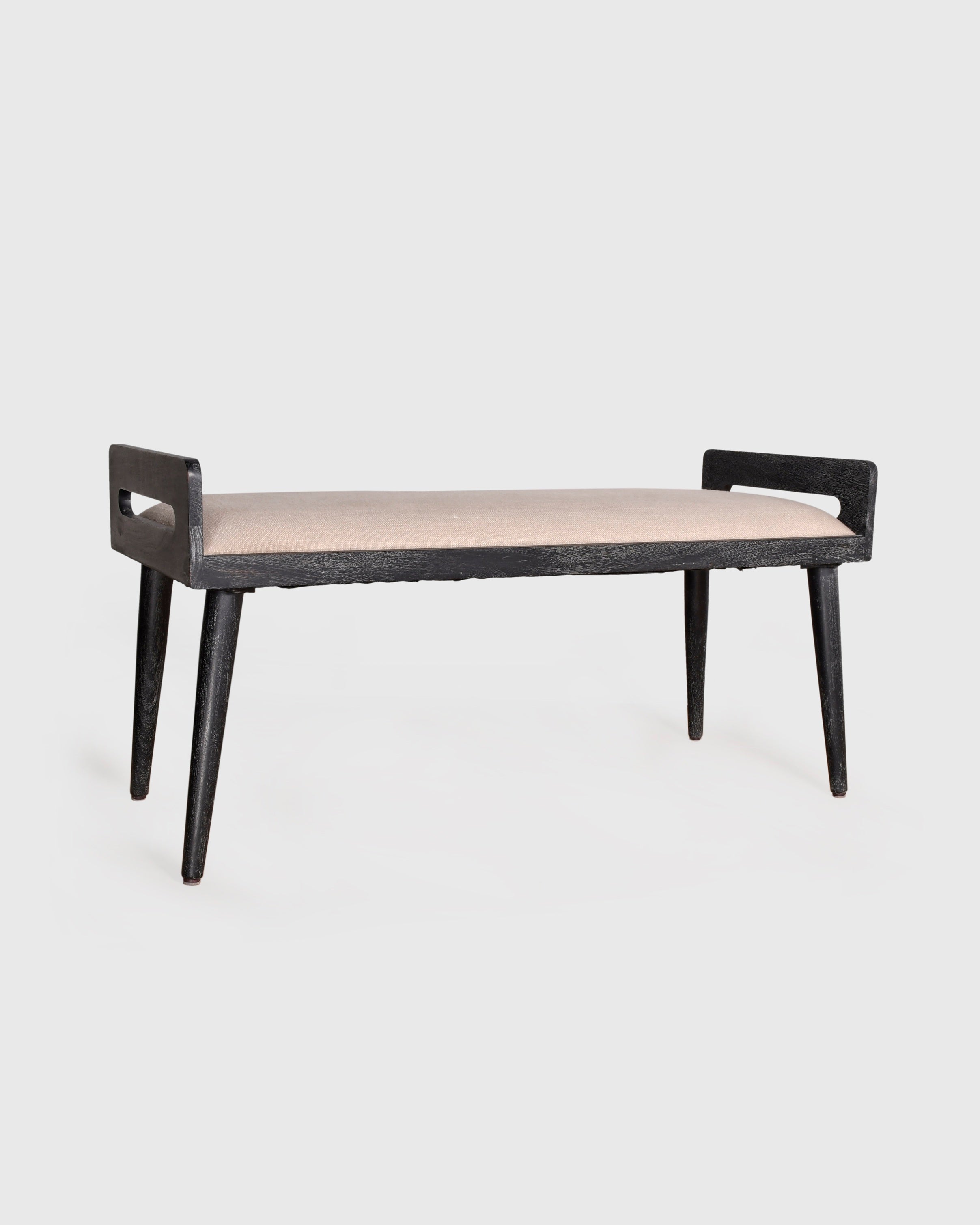 Contemporary Wooden Upholstered Bench