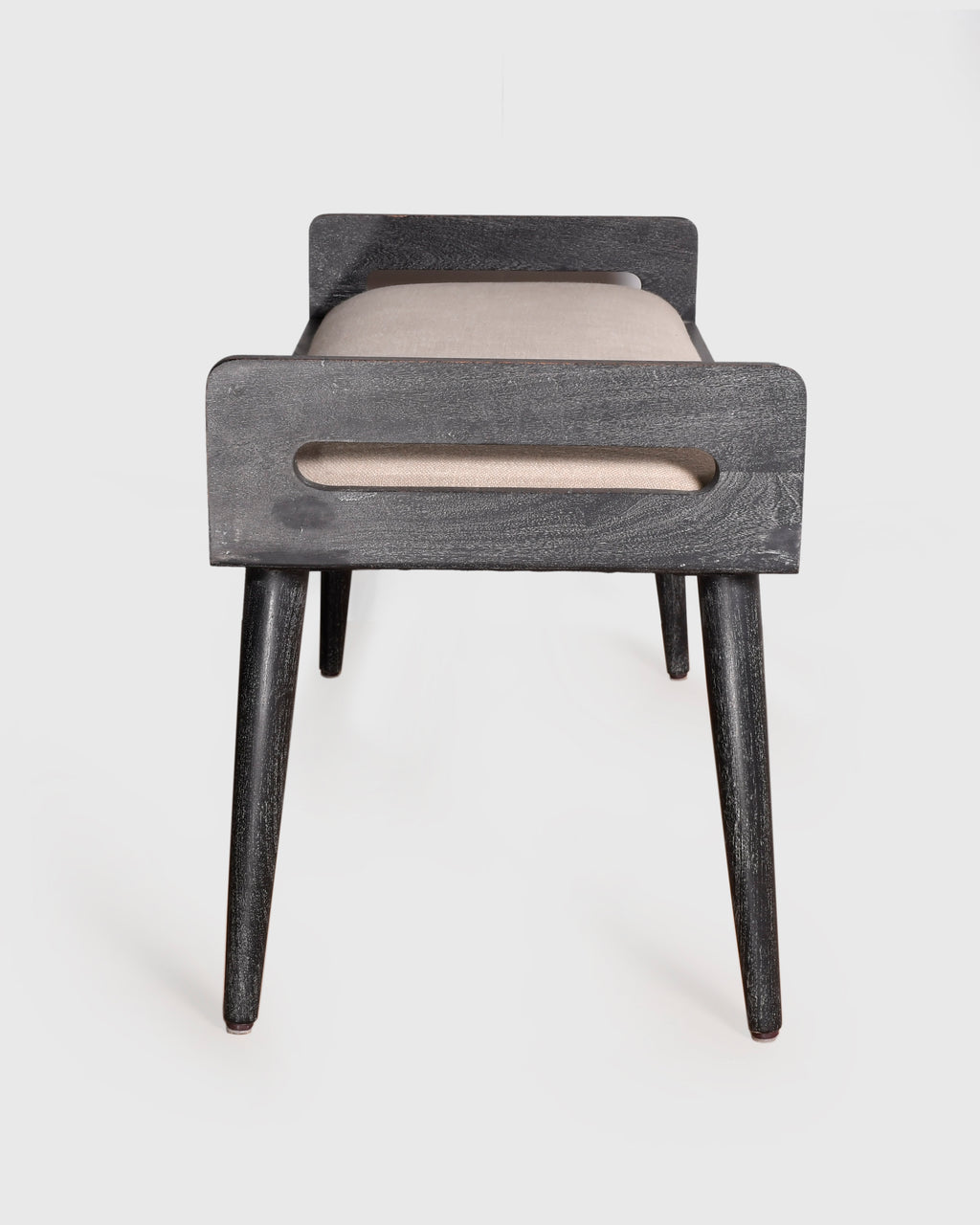 Contemporary Wooden Upholstered Bench