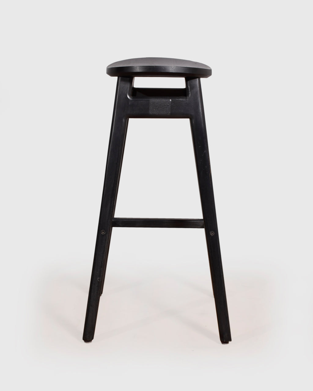 Minimalist Black Wooden Bar Stool