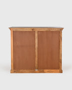 Solid Wood Chest of Drawers with Brass Knobs
