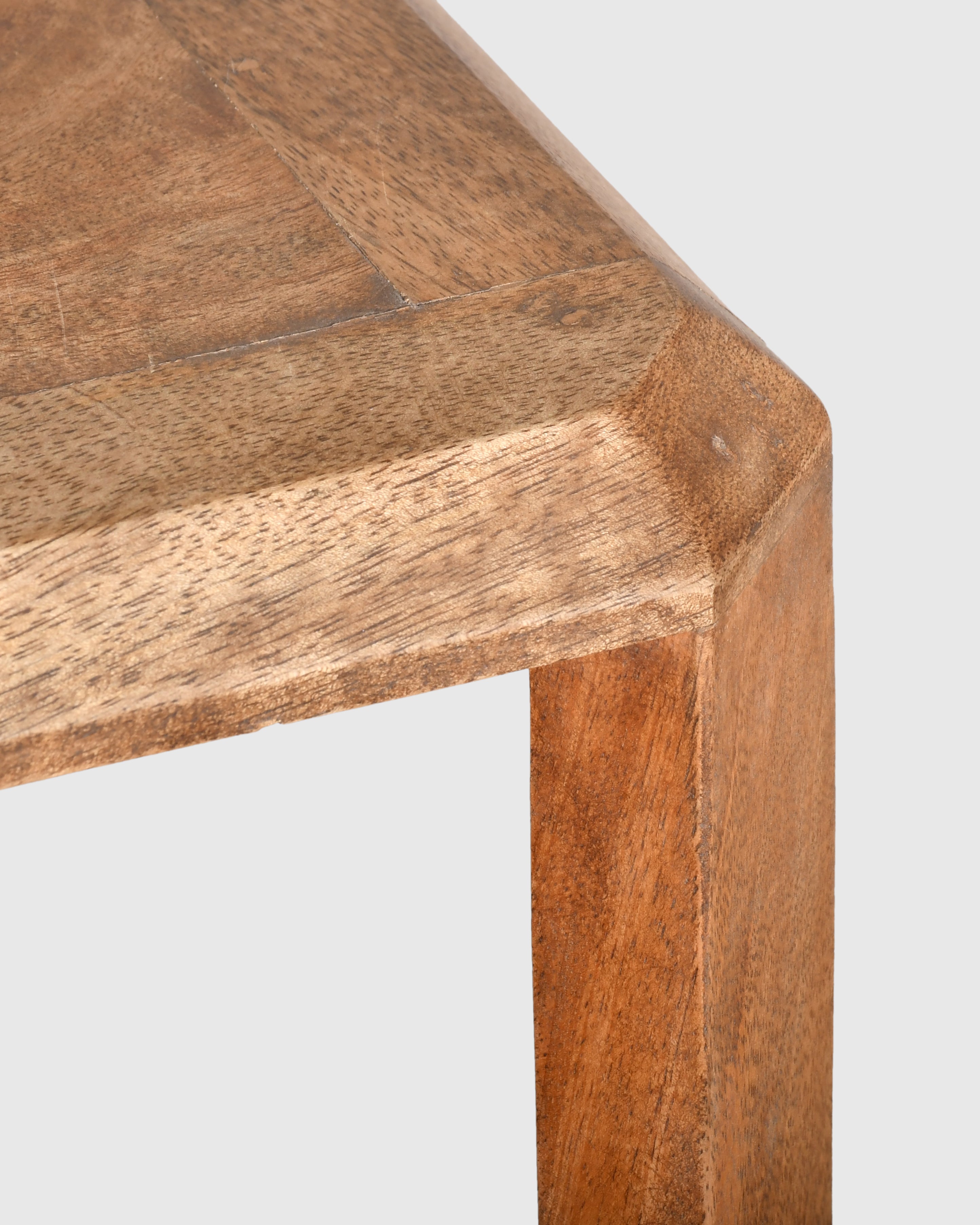 Solid Wood Two-Tier Open Shelf Rack
