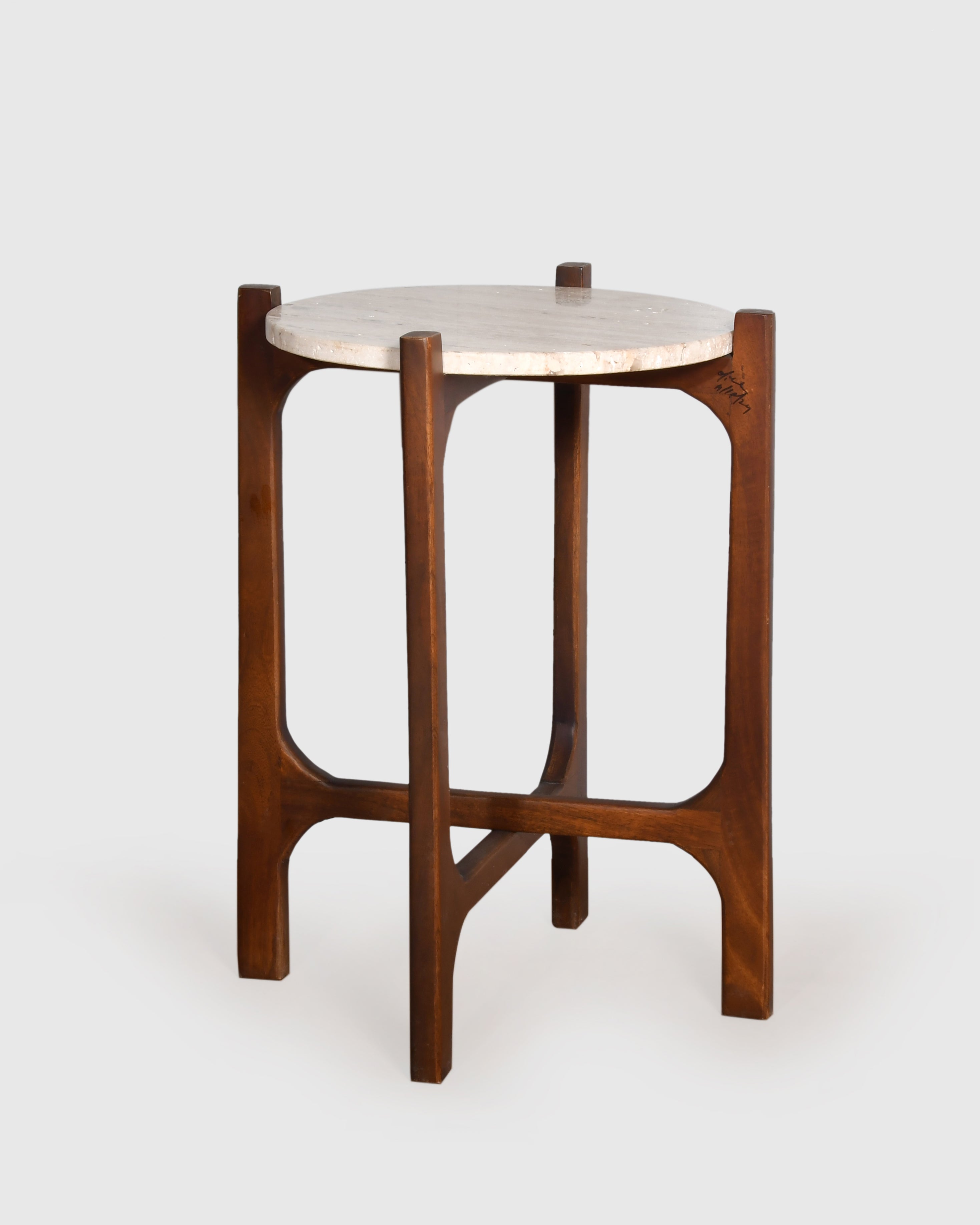 Arco Marble-Top Side Table