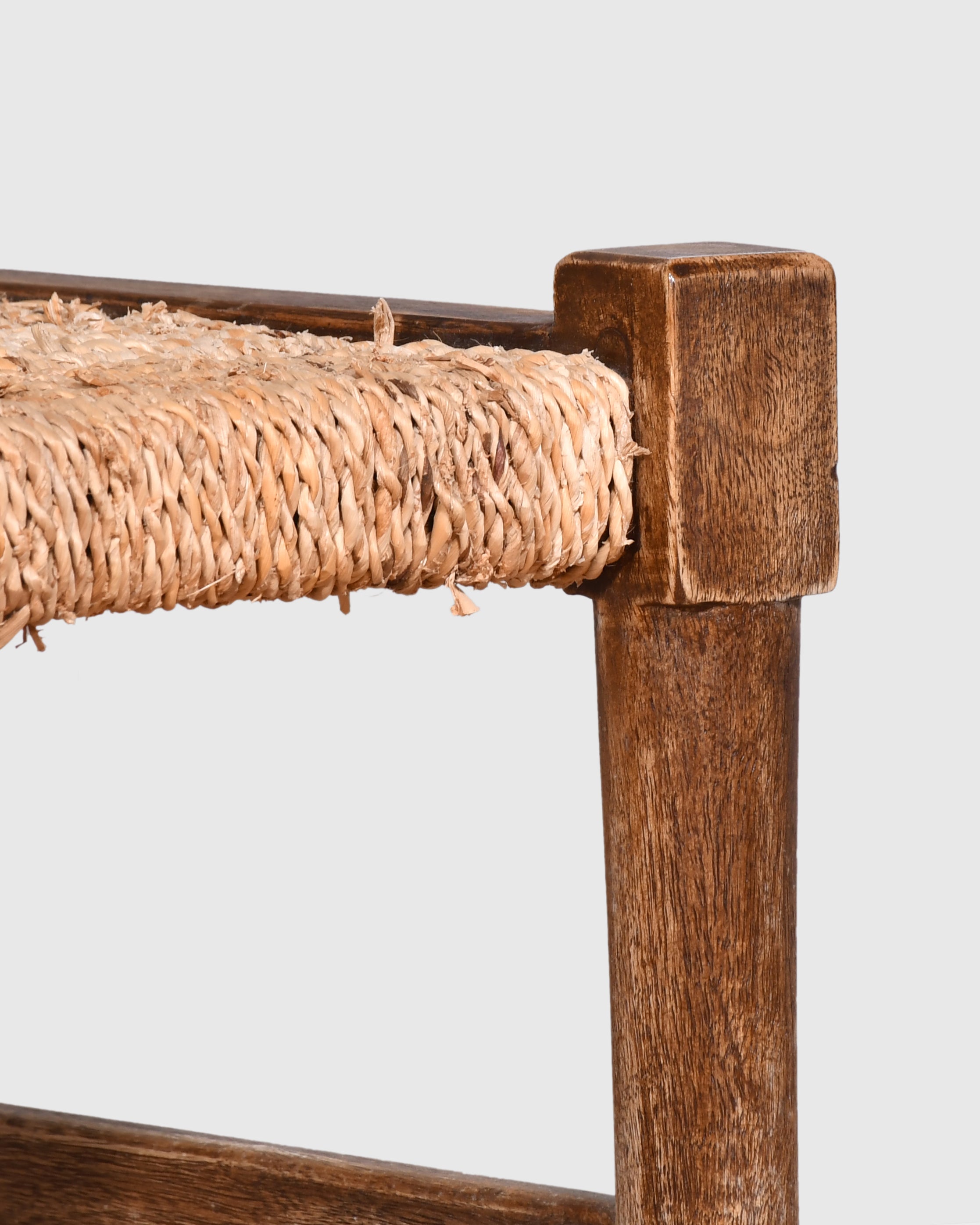 Rustic Wishbone Woven Chair
