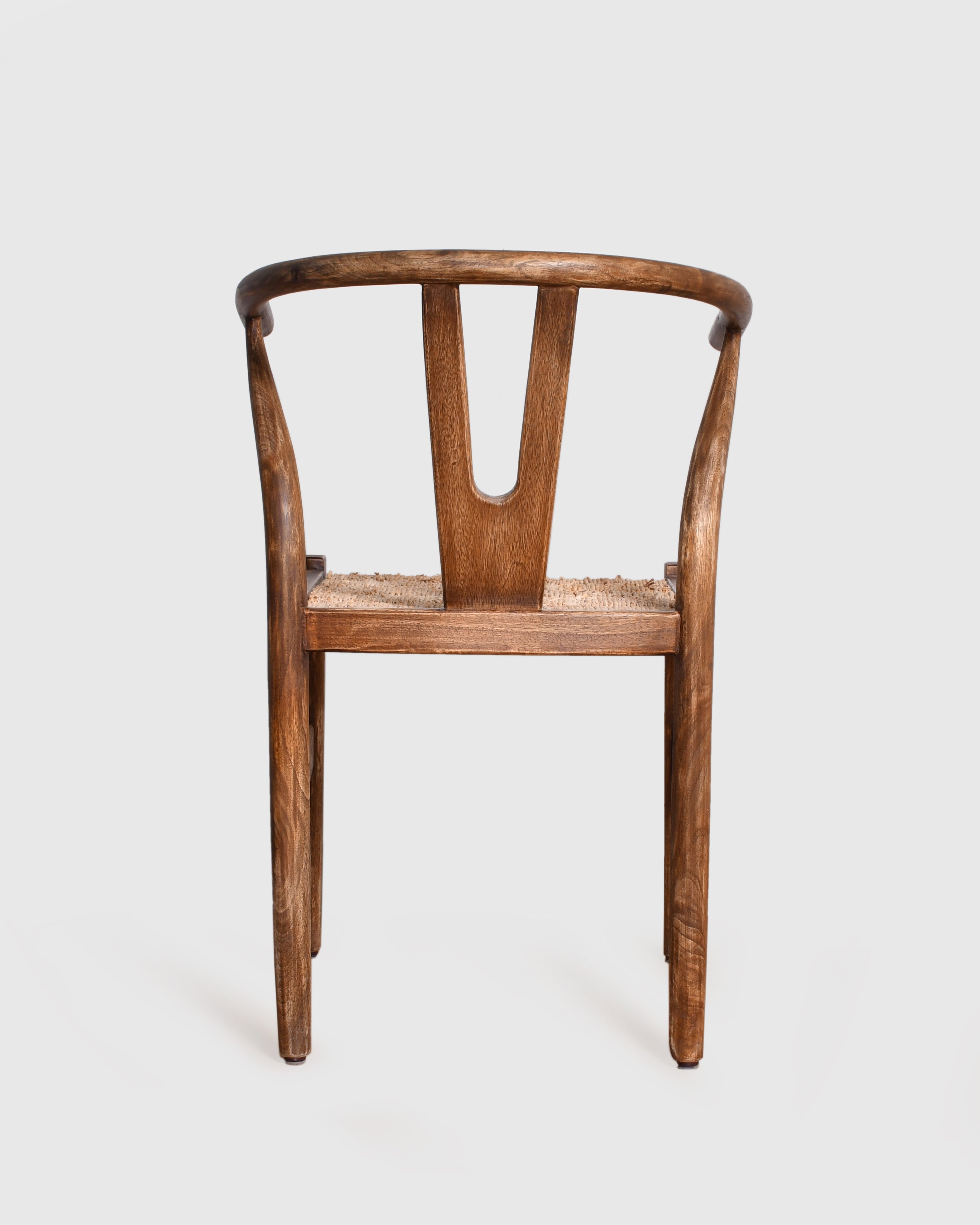Rustic Wishbone Woven Chair