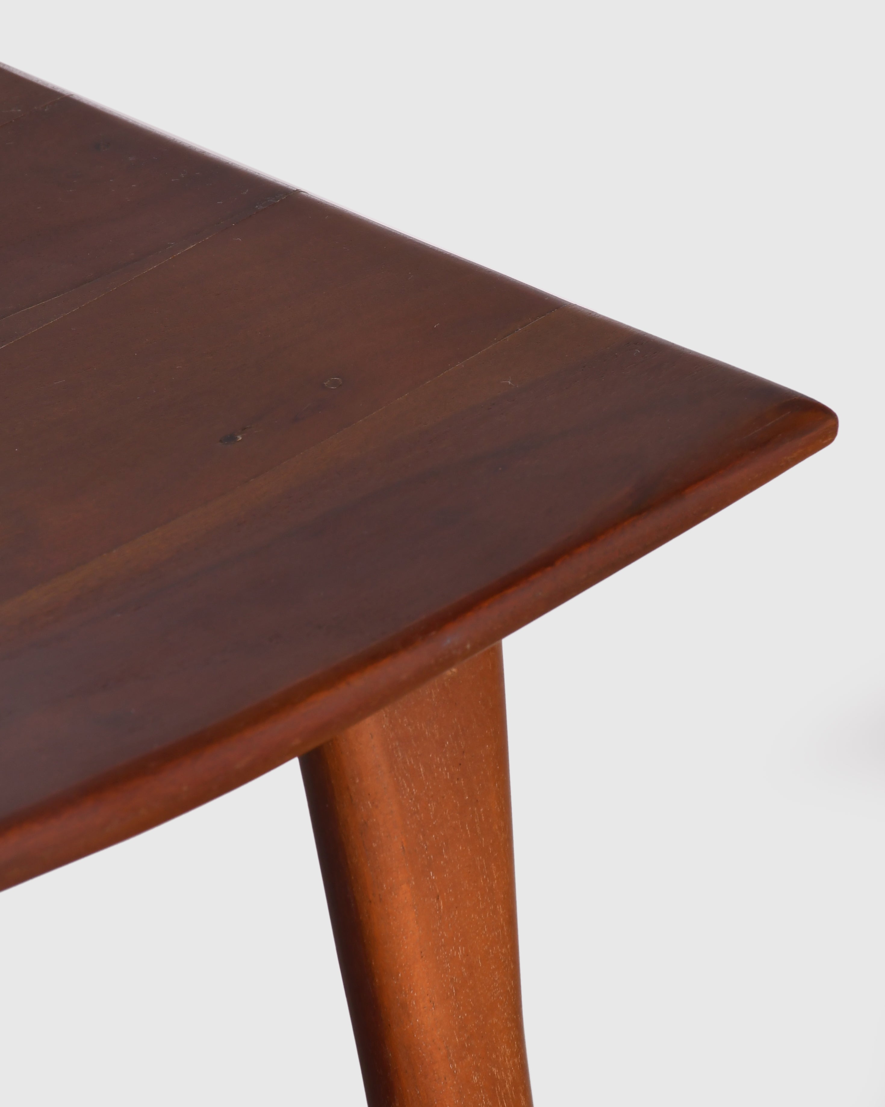 Curved Seat Wooden Bar Stool