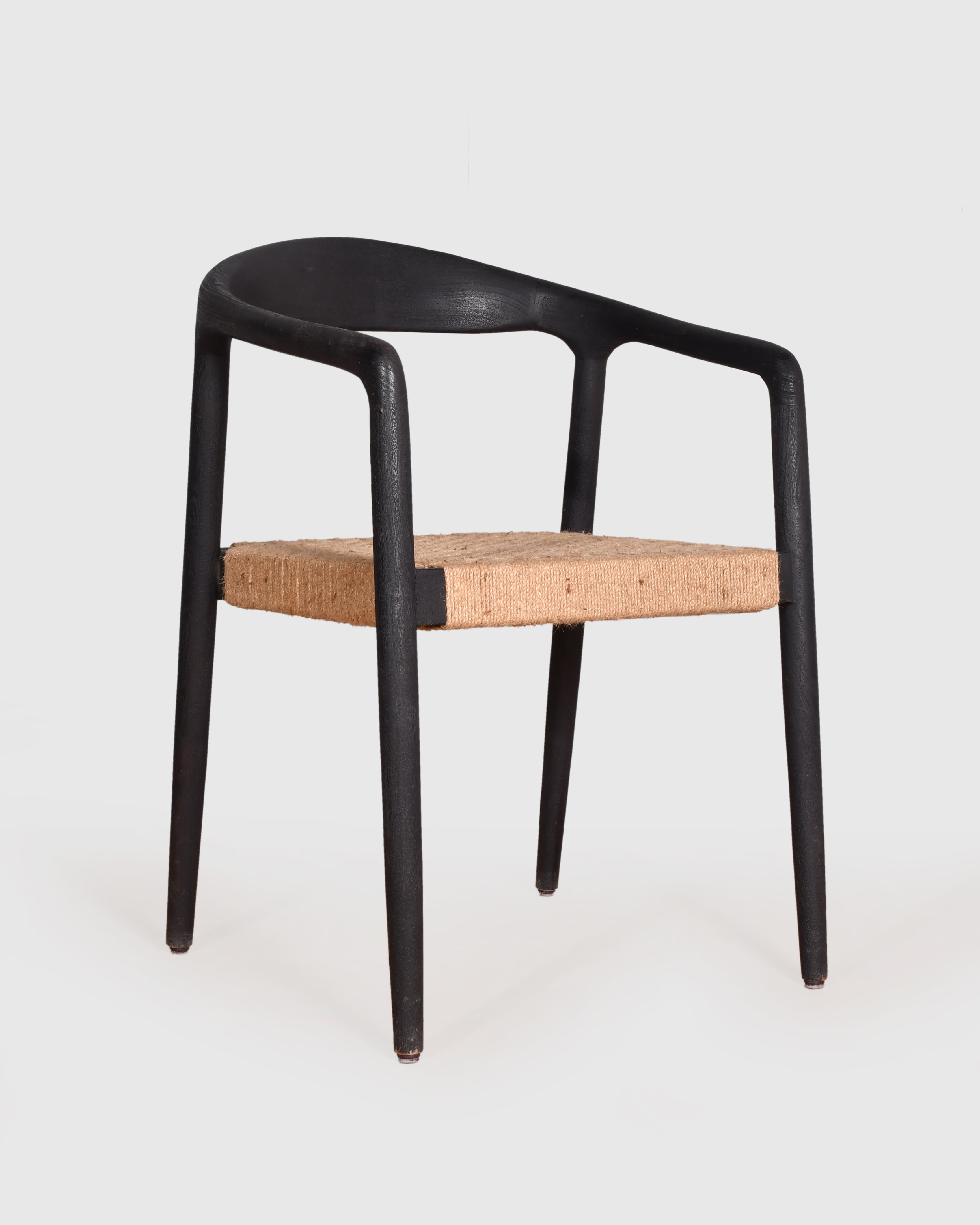 Ebony Woven Seat Chair