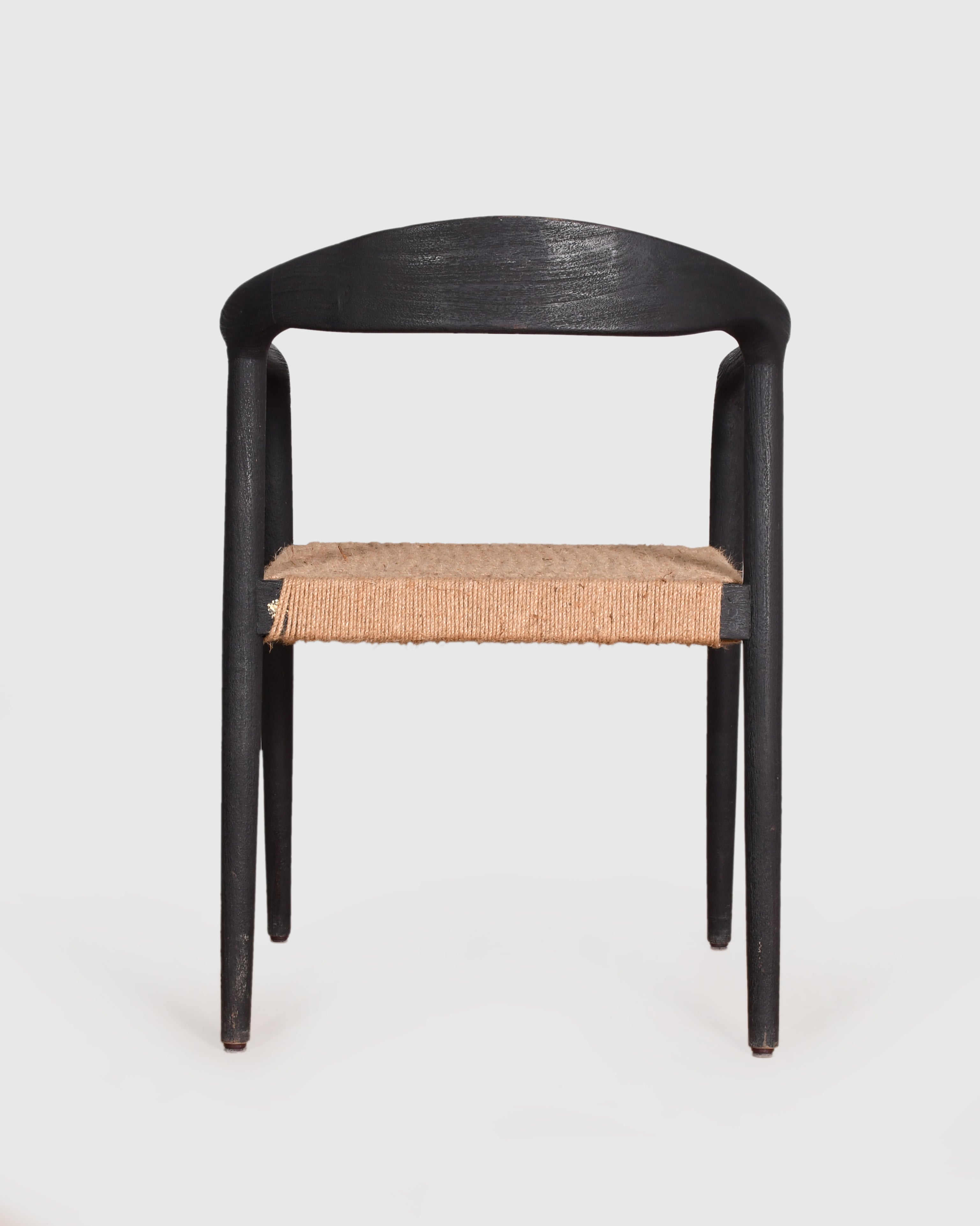 Ebony Woven Seat Chair