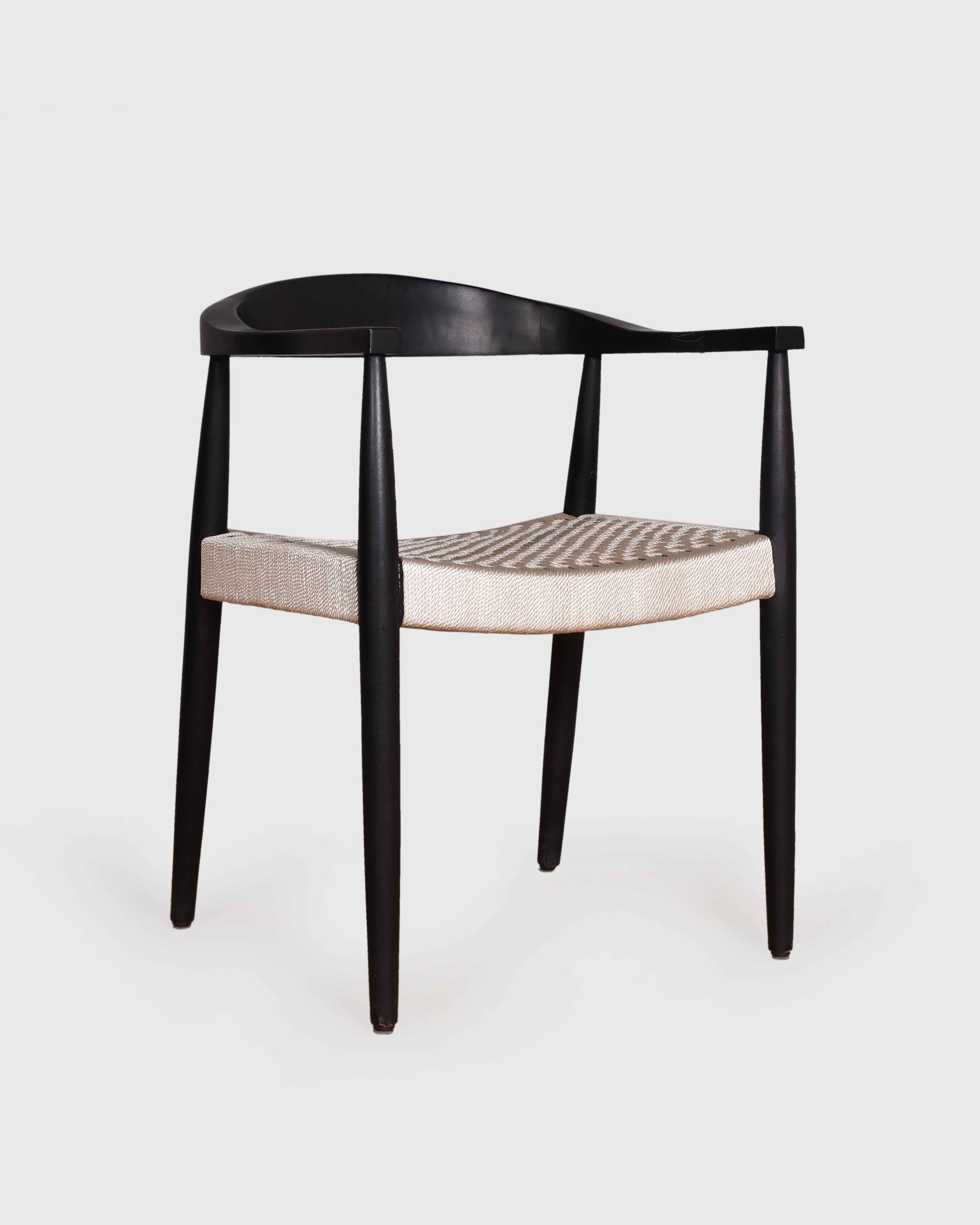 Noir Woven Seat Chair