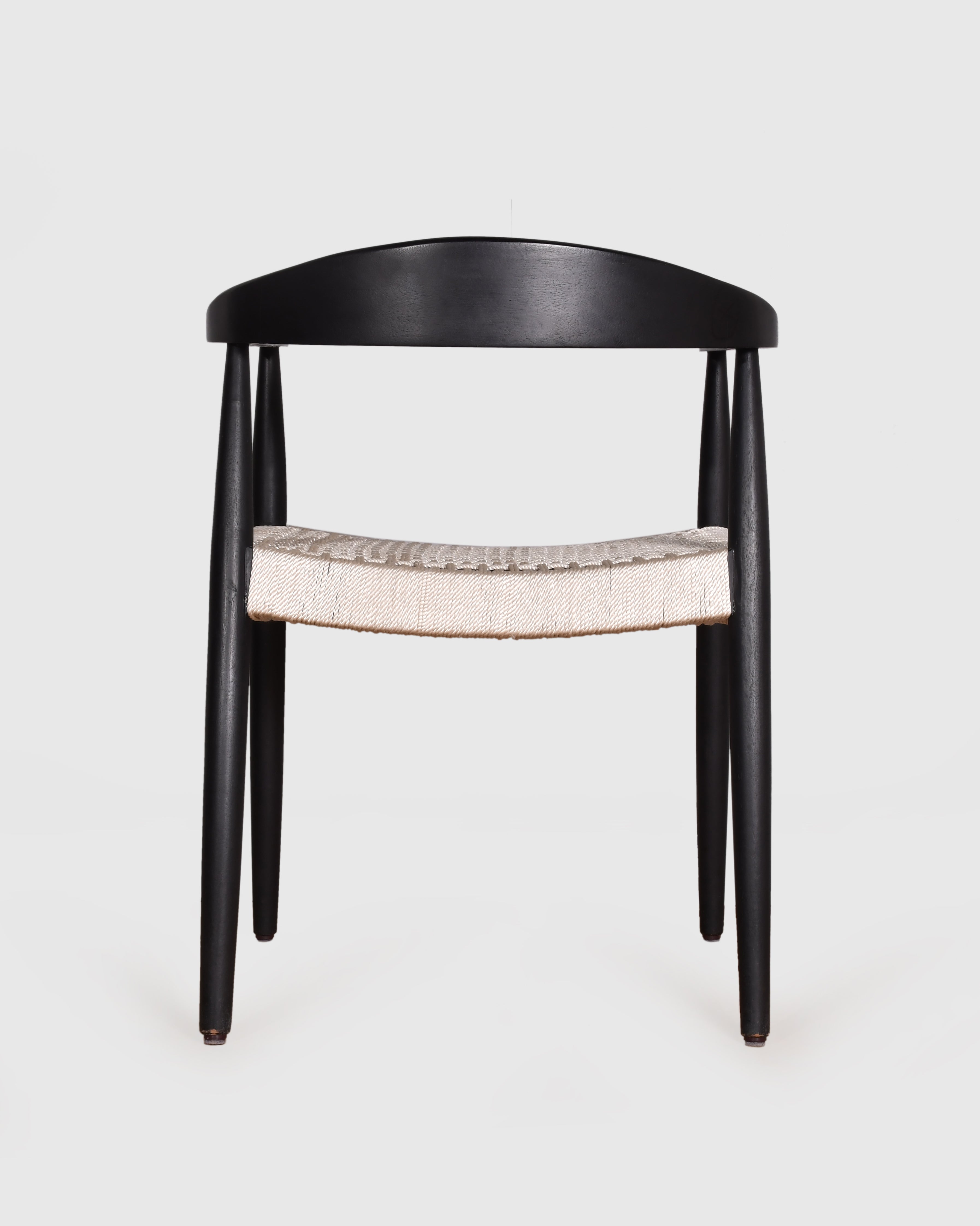 Noir Woven Seat Chair