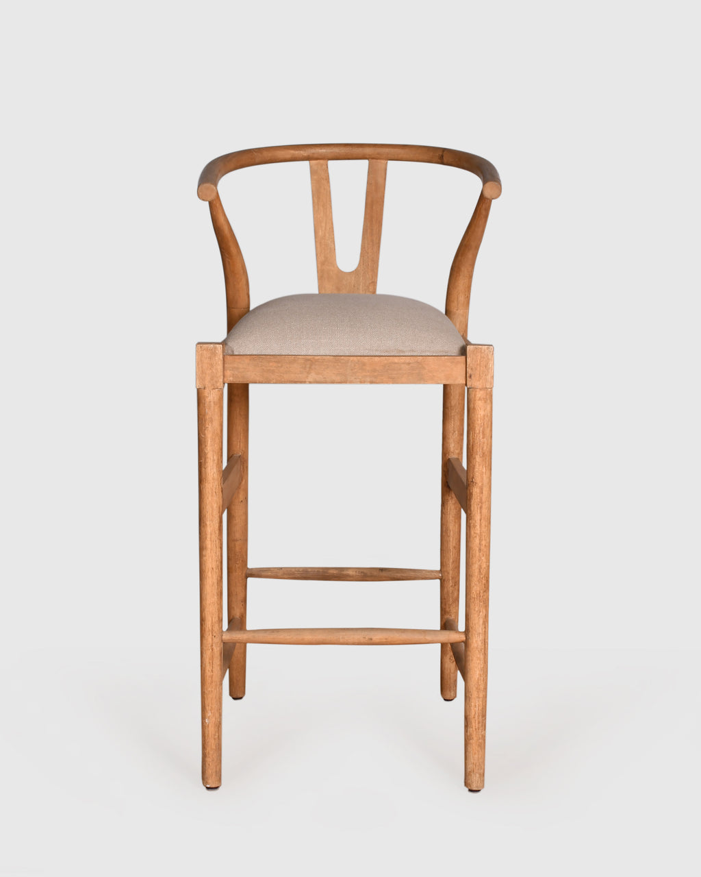 Natural Wishbone Bar Chair
