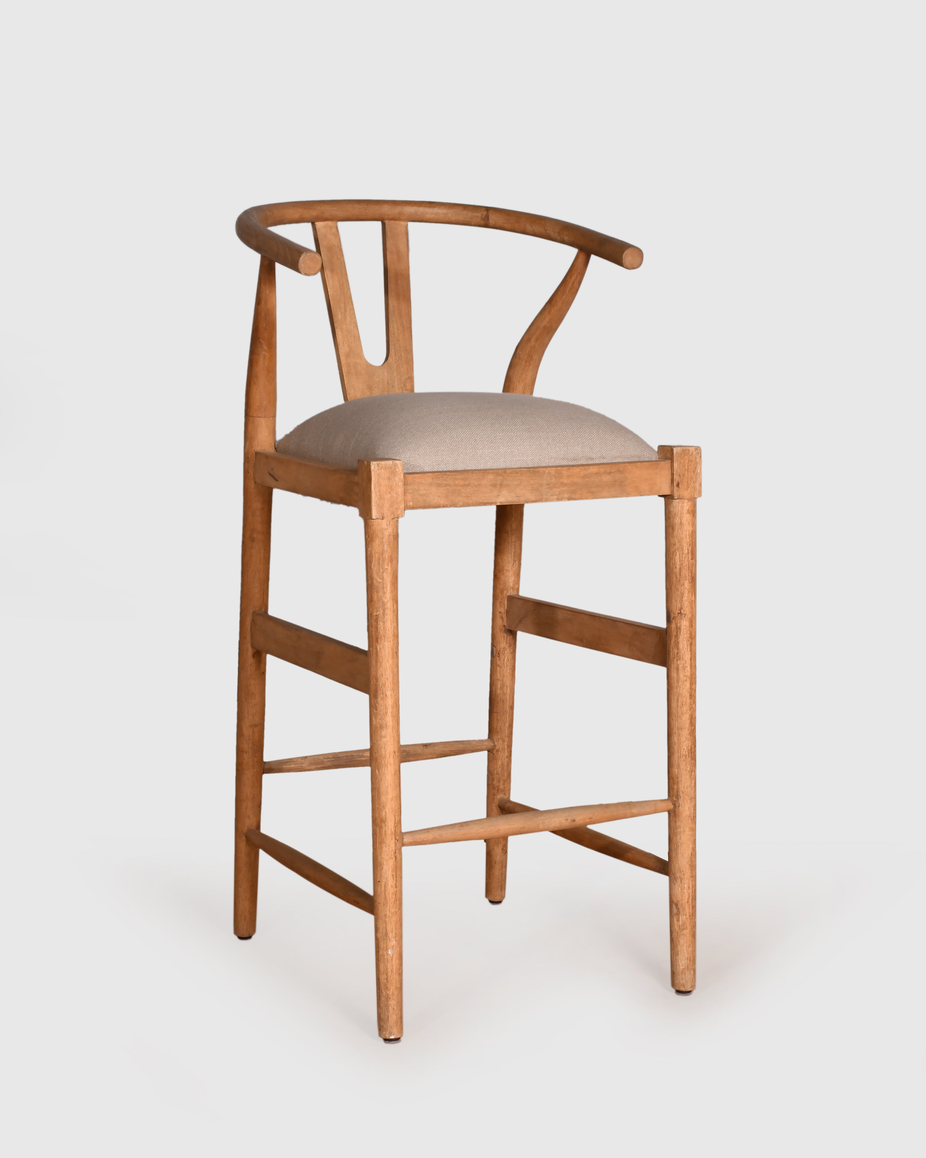 Natural Wishbone Bar Chair
