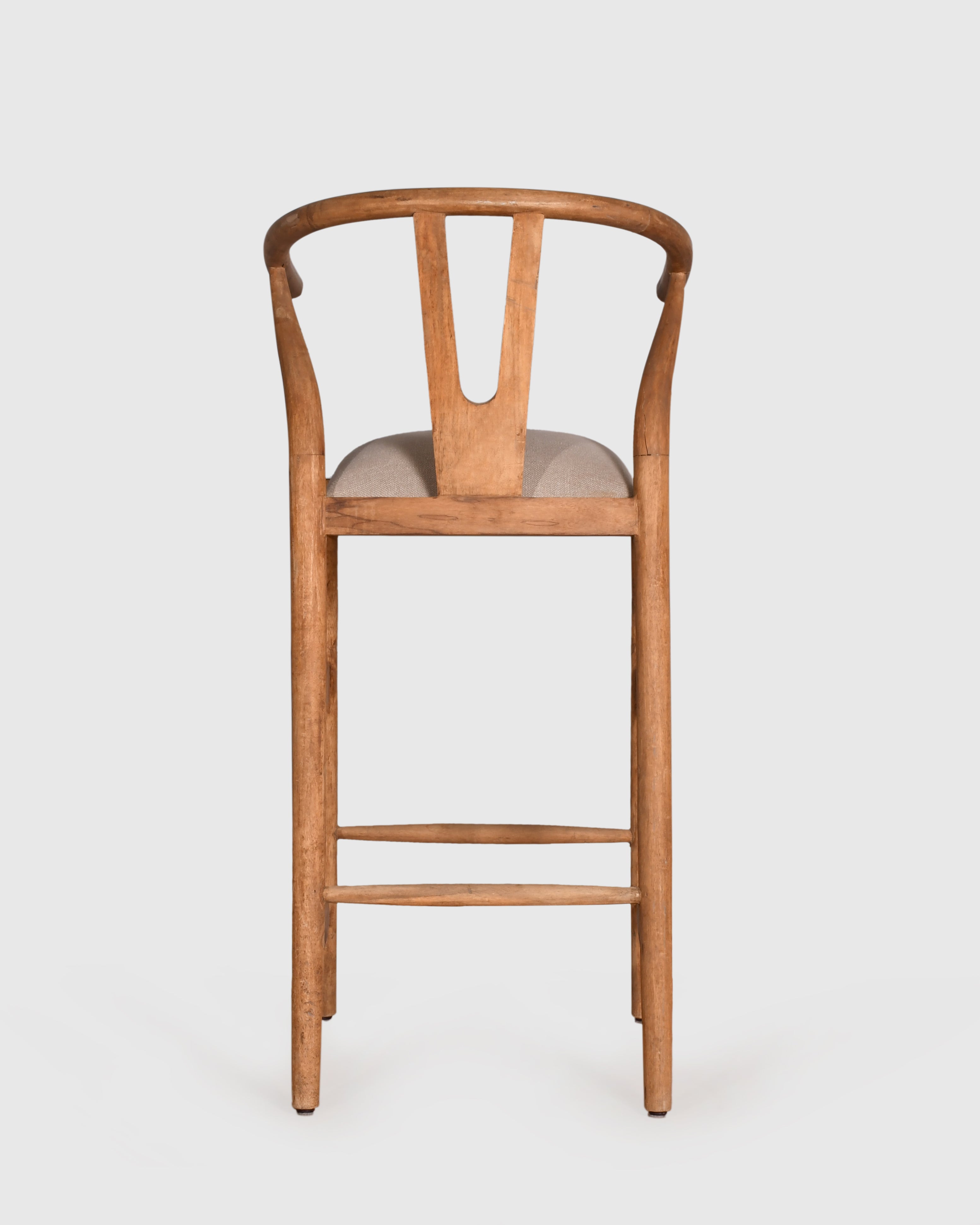 Natural Wishbone Bar Chair