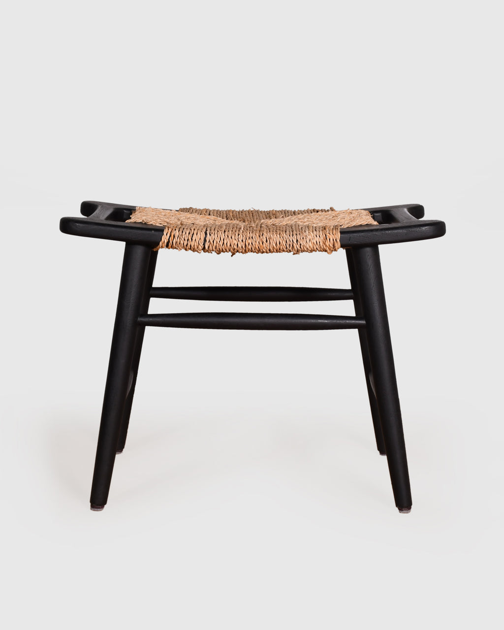 Woven Seat Wooden Counter Stool