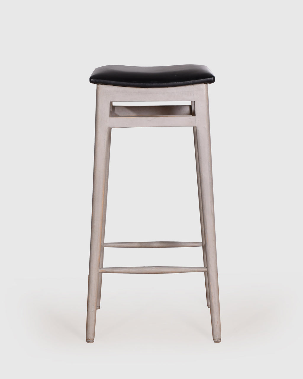 Upholstered Seat Wooden Bar Stool