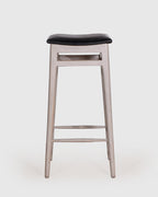 Upholstered Seat Wooden Bar Stool