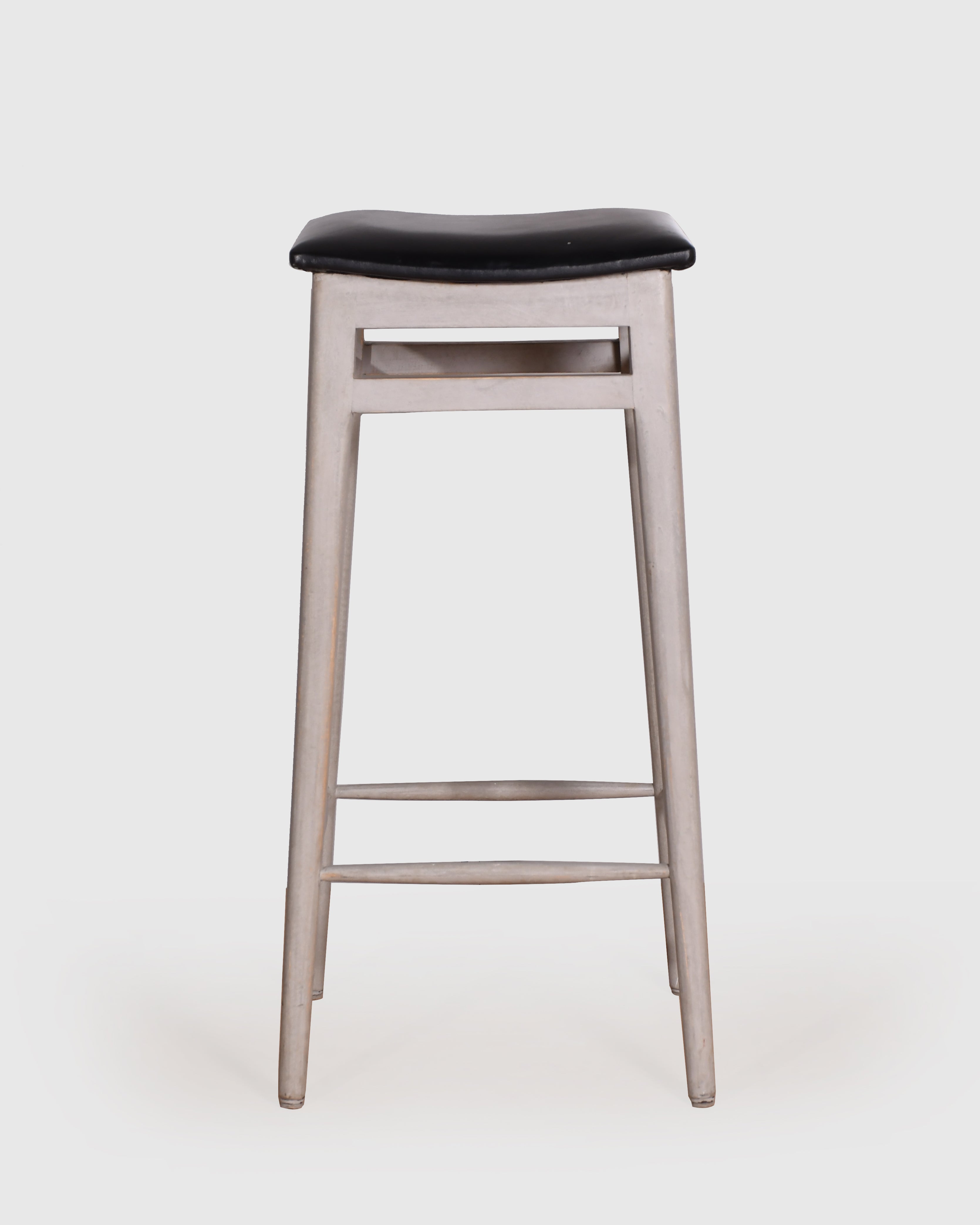 Upholstered Seat Wooden Bar Stool