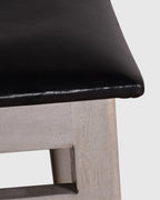 Upholstered Seat Wooden Bar Stool