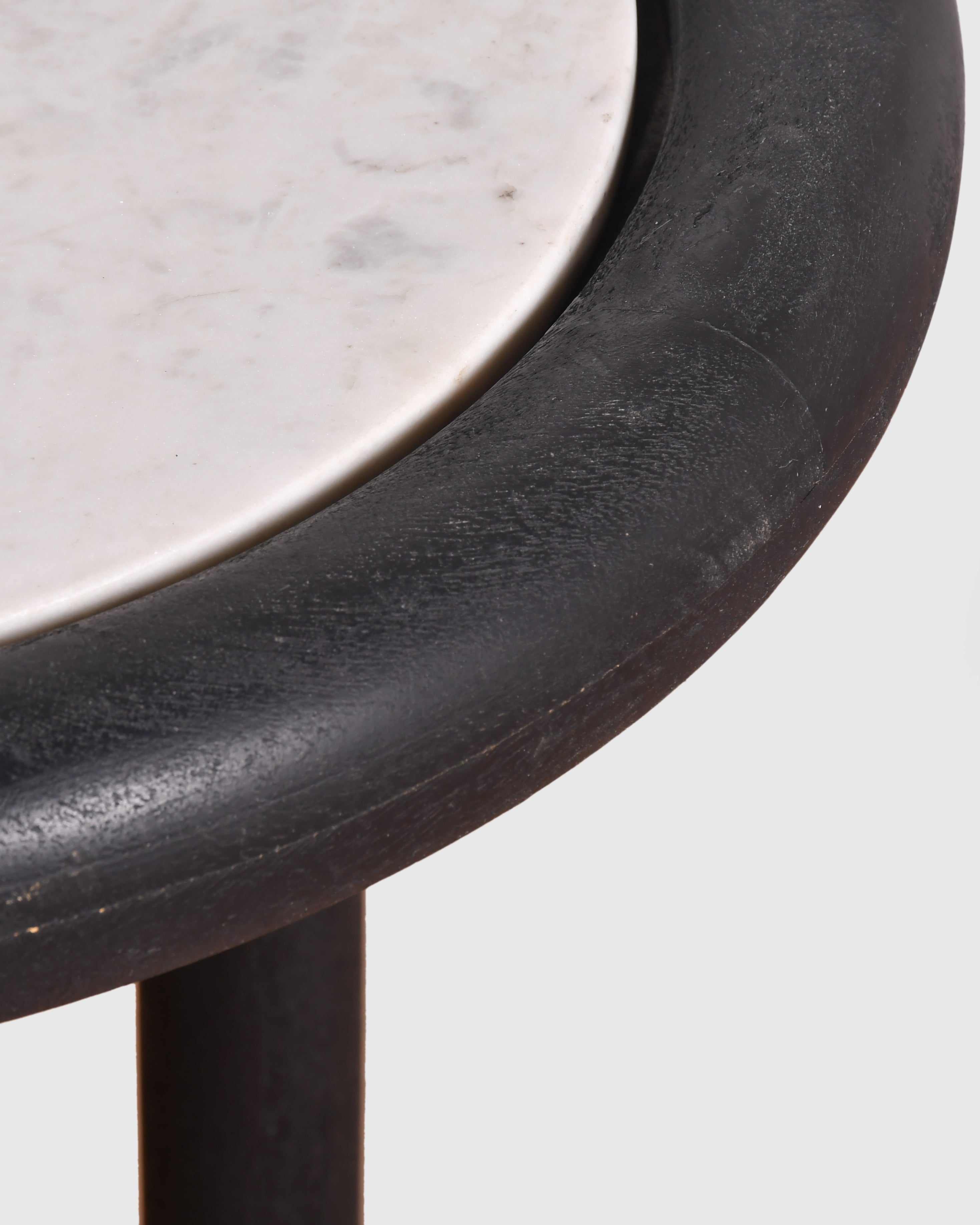 Elara Marble-Top Side Table