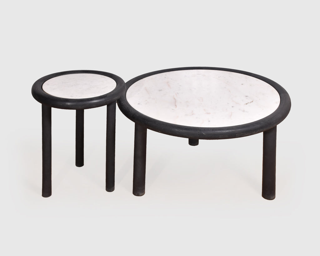 Elara Noir Marble SideTable