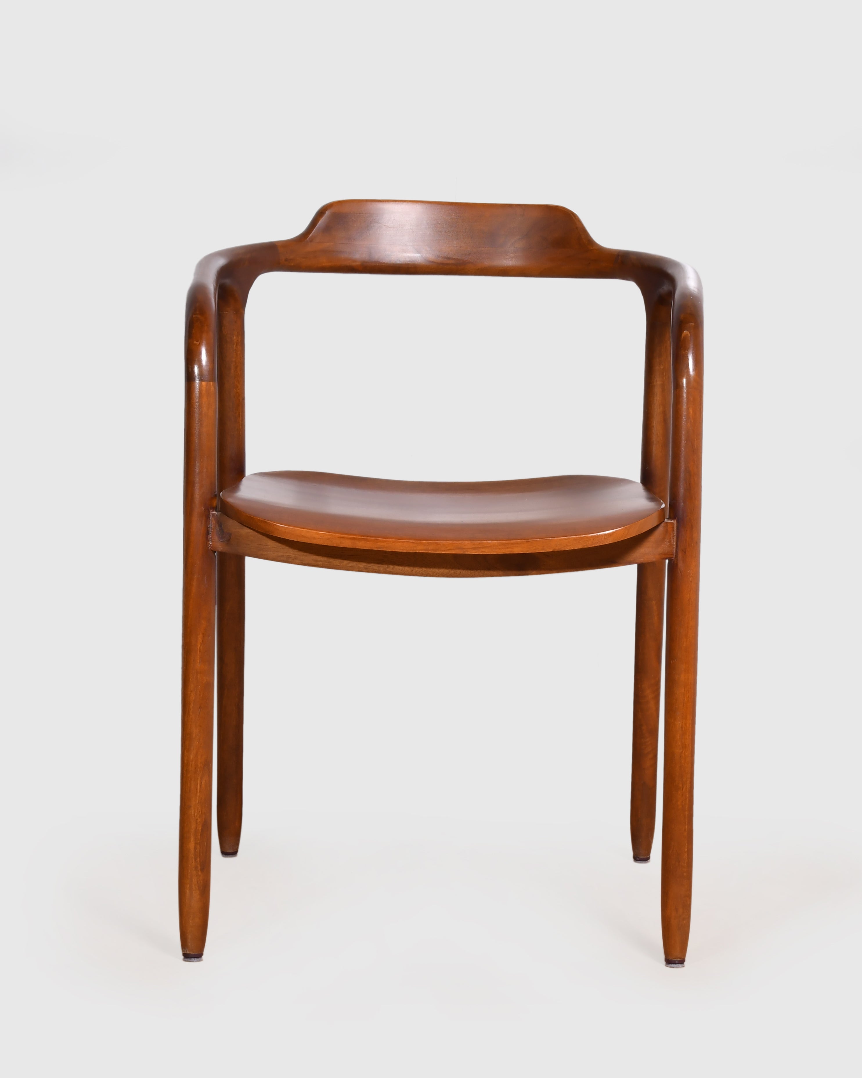 Sculpted Wooden Armchair