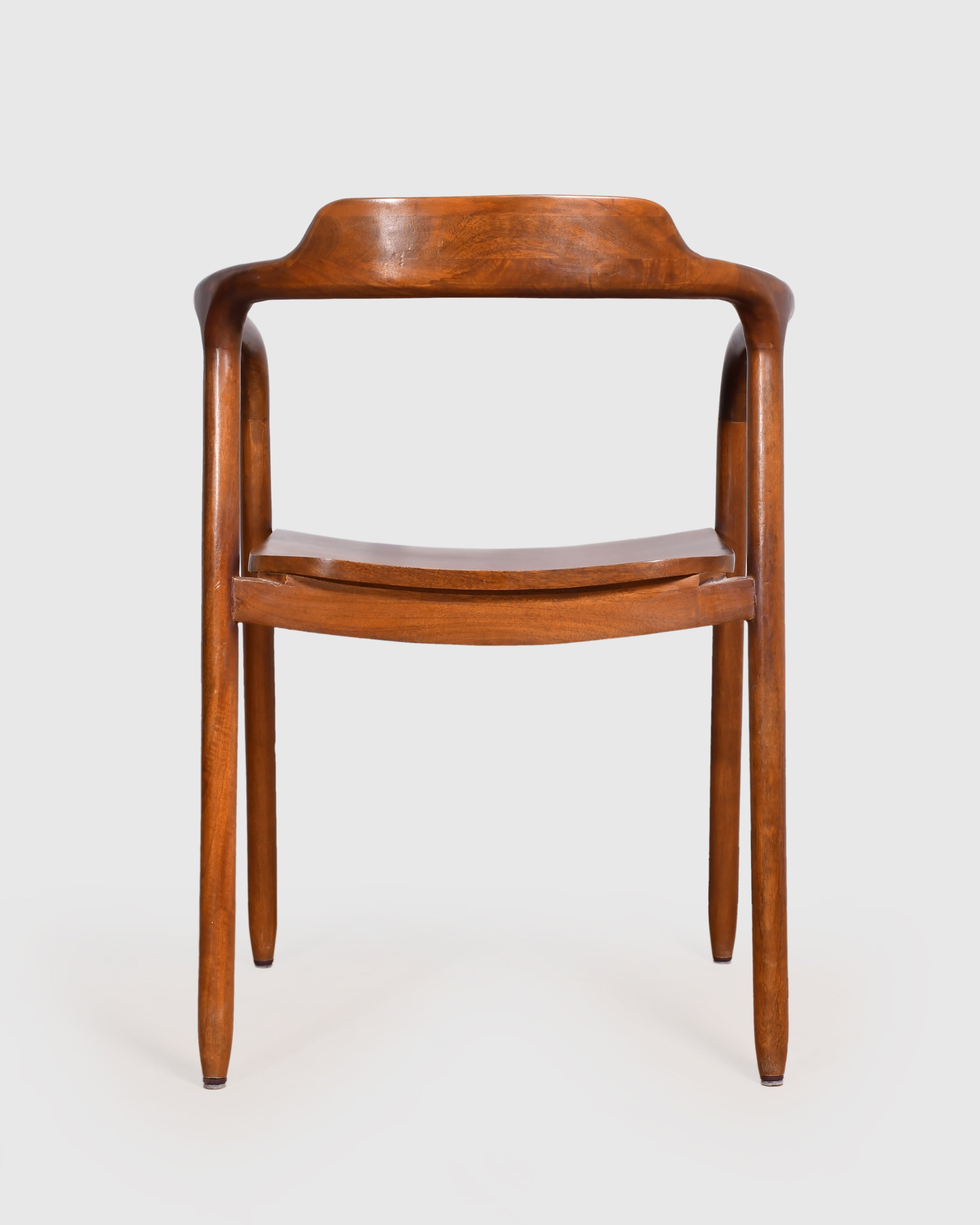 Sculpted Wooden Armchair