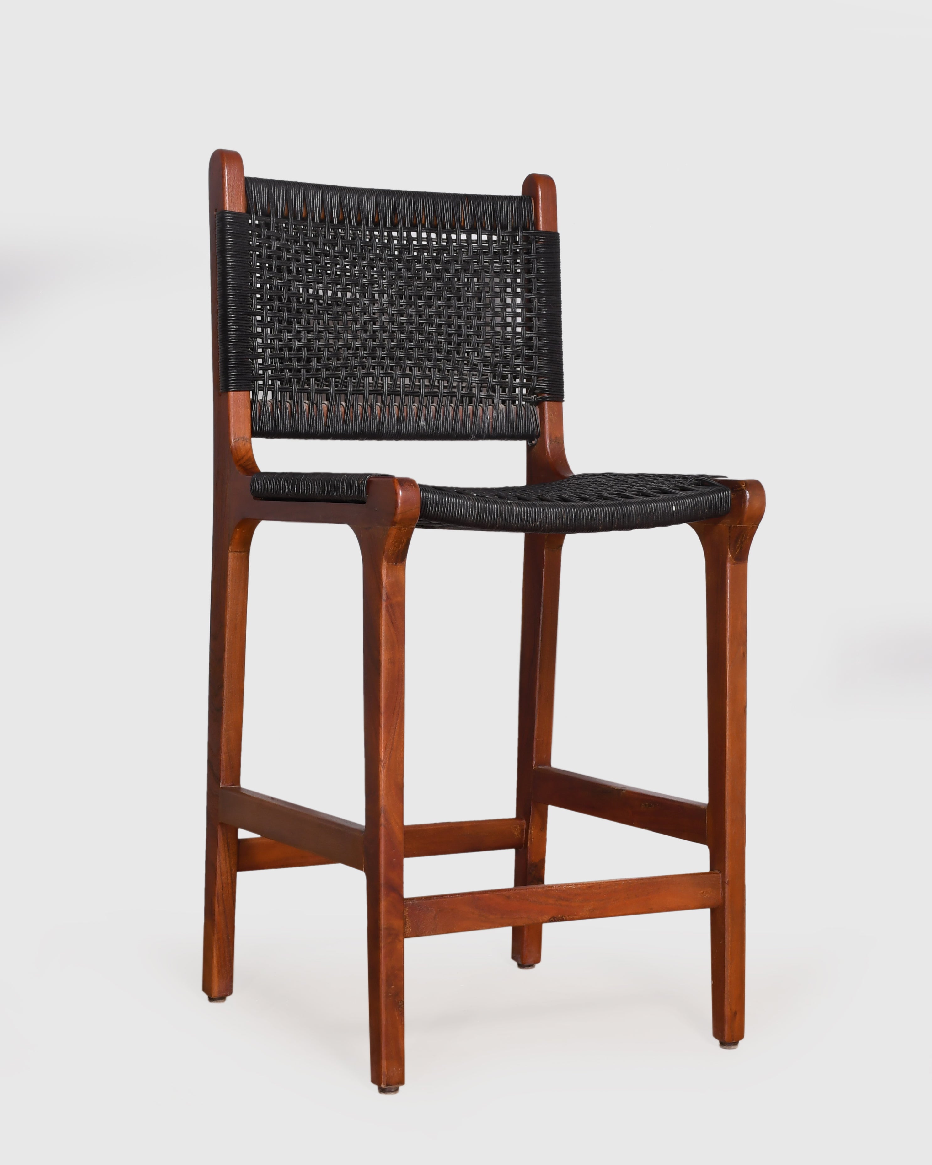 Woven Back Bar Chair