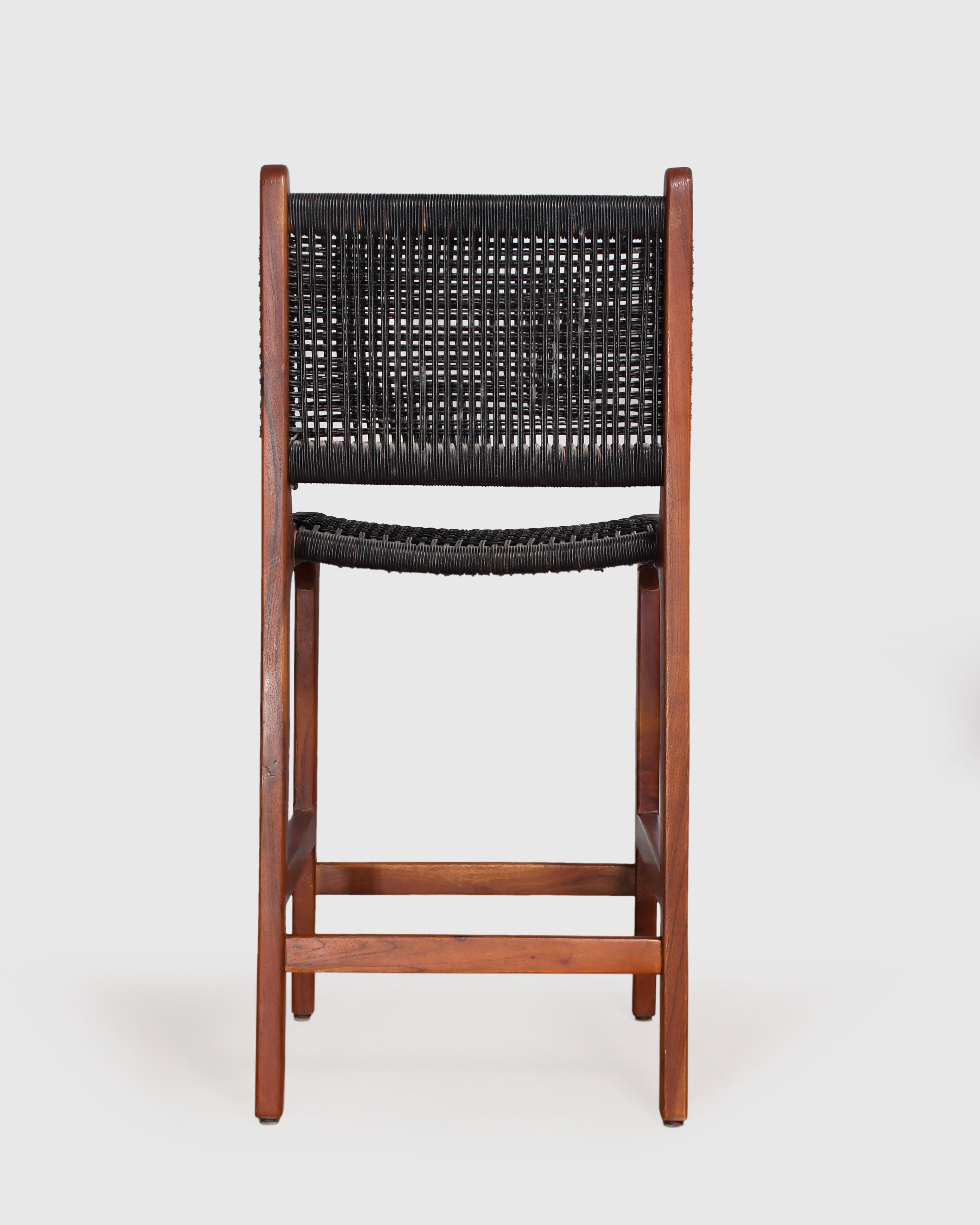 Woven Back Bar Chair
