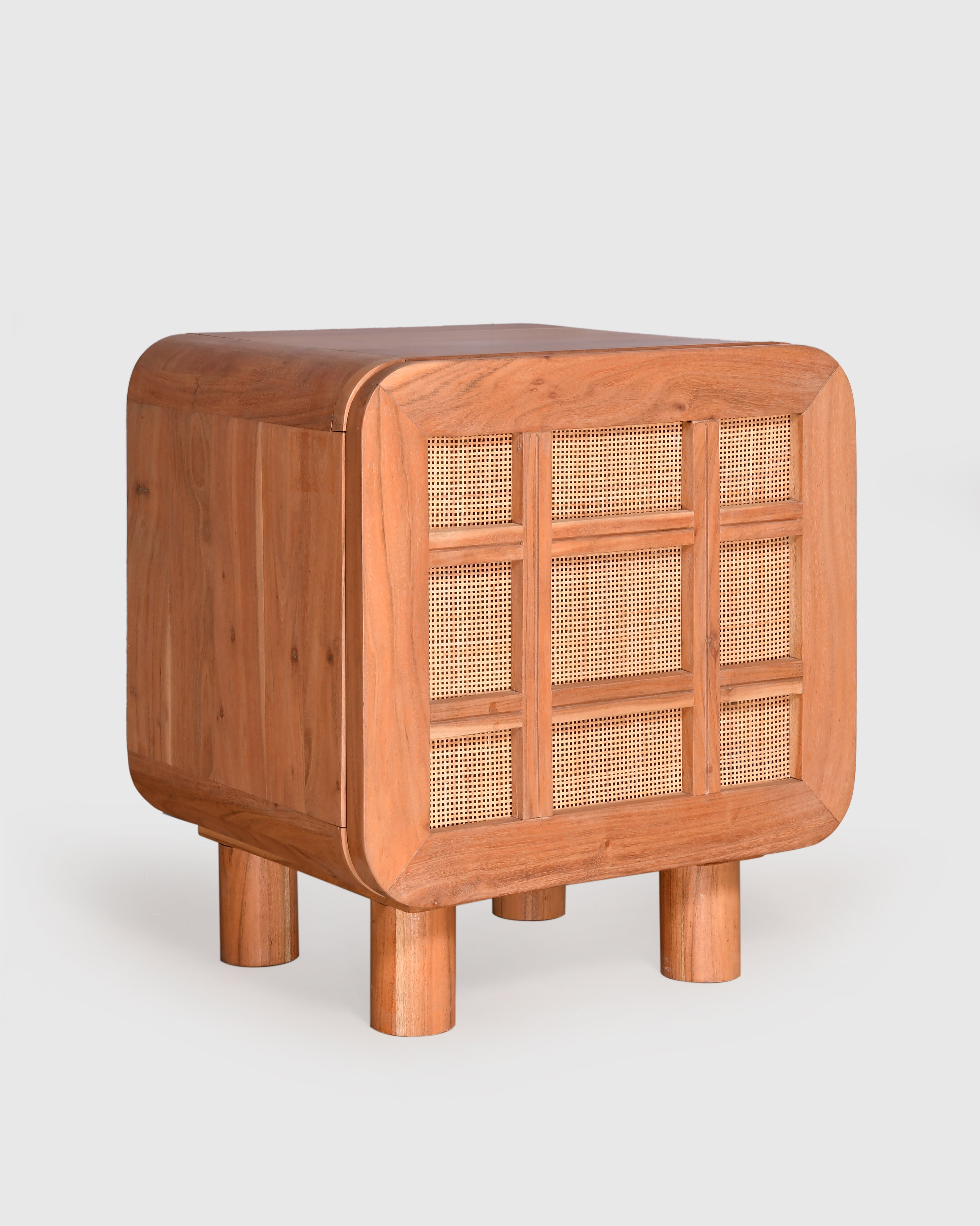 Sora Cane Bedside Table