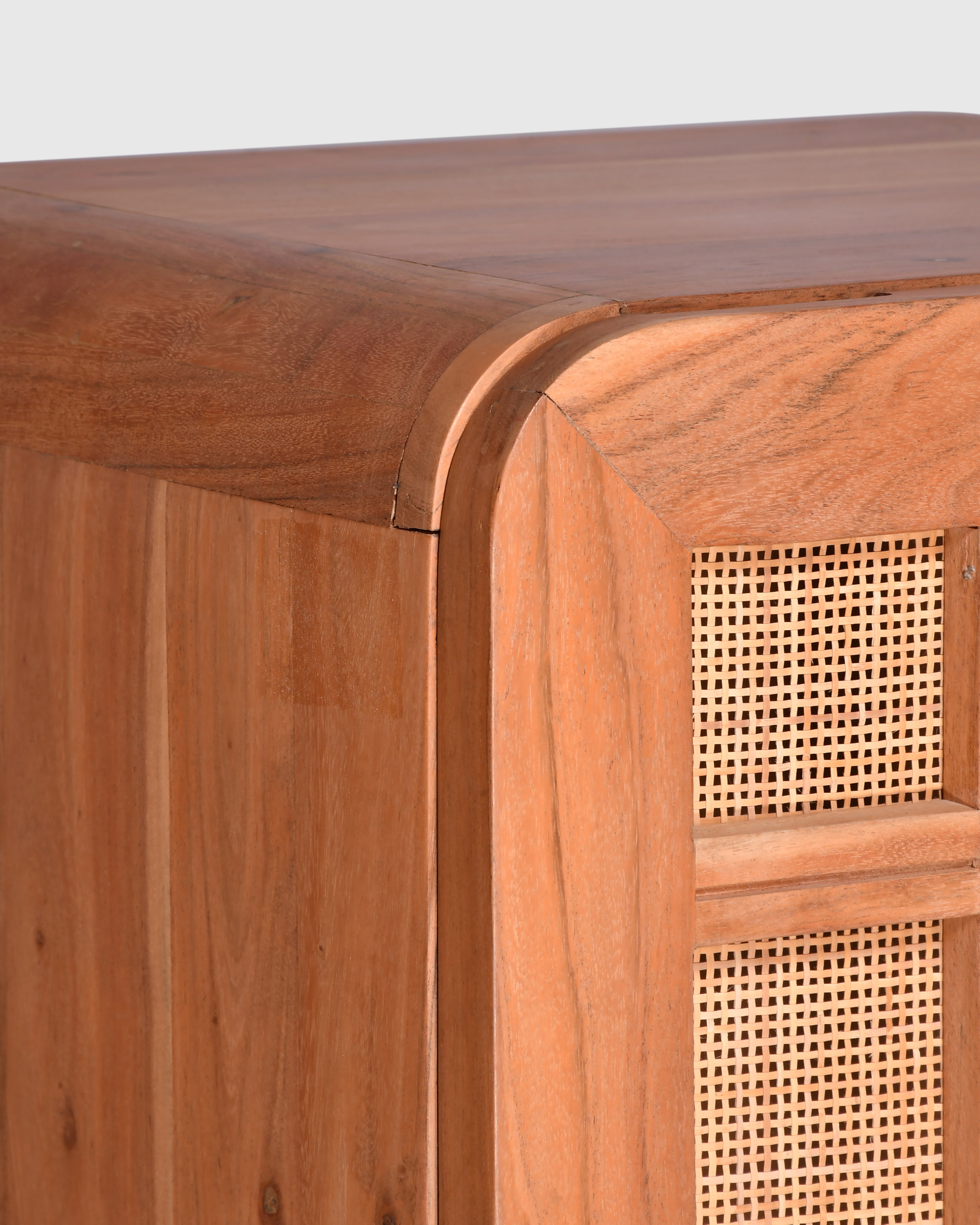 Sora Cane Bedside Table