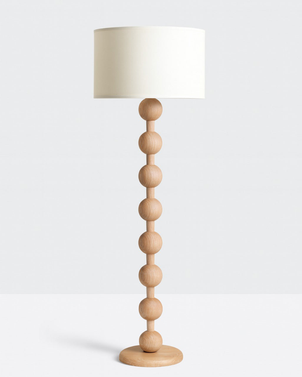 Hugo Tall Oak Floor Lamp