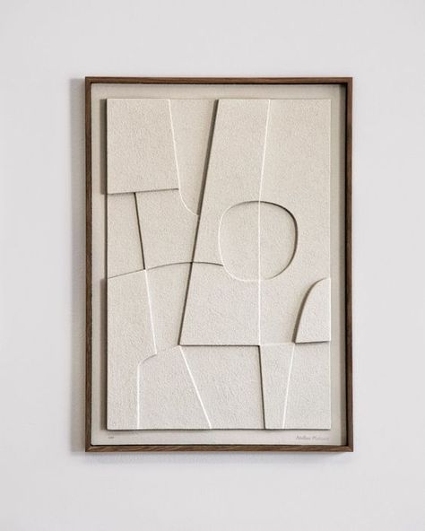 Abstract Papier-Mâché Wall Art